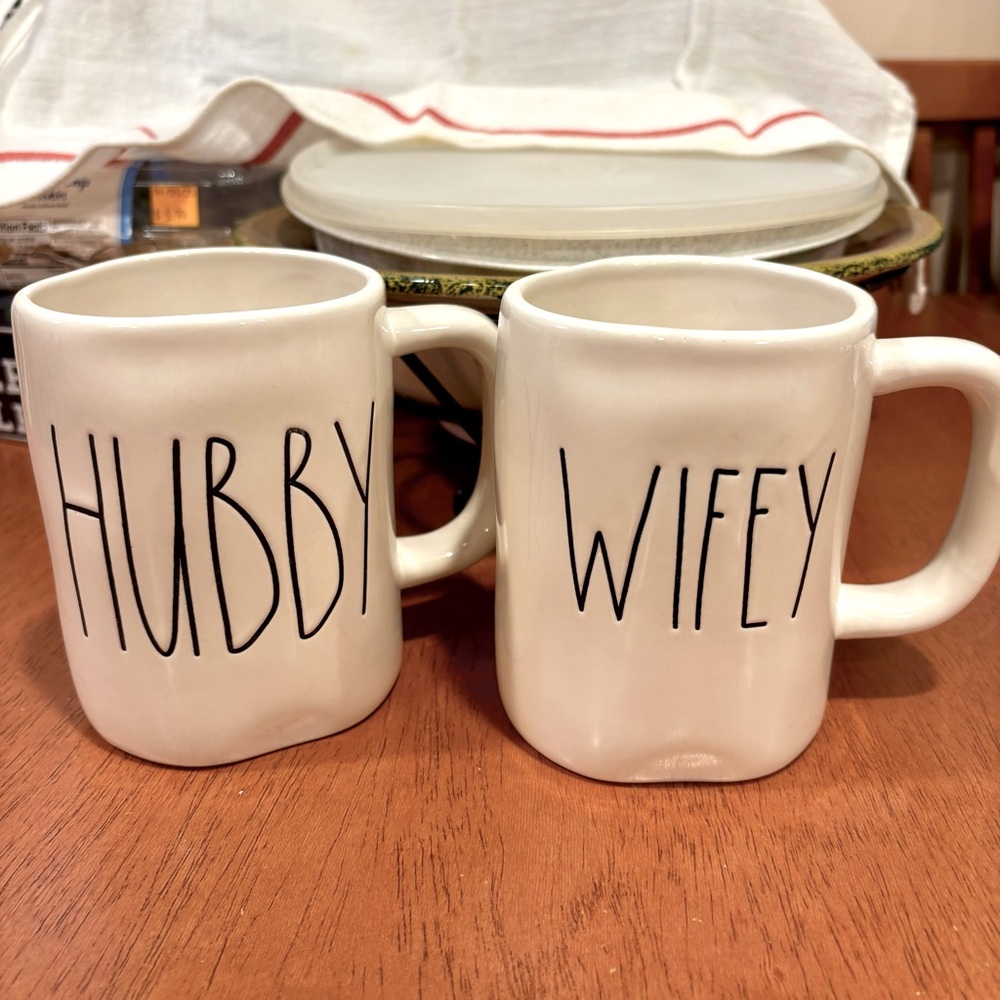 Rae Dunn Wifey & Hubby Mugs